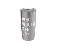 ¿Qué haría Ken? Vaso térmico de acero inoxidable de doble pared