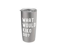 ¿Qué haría Kiko? Vaso térmico de acero inoxidable de doble pared