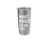 ¿Qué haría Lilia? Vaso térmico de acero inoxidable de doble pared