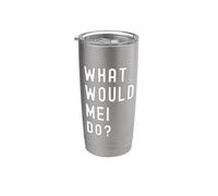 ¿Qué haría Mei? Vaso térmico de acero inoxidable de doble pared