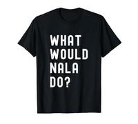 ¿Qué haría Nala? Camiseta gráfica económica, Hombre, Negro, S