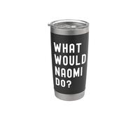 ¿Qué haría Naomi? Vaso térmico de acero inoxidable de doble pared