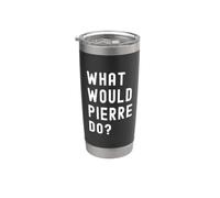 ¿Qué haría Pierre? Vaso térmico de acero inoxidable de doble pared