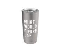 ¿Qué haría Pierre? Vaso térmico de acero inoxidable de doble pared
