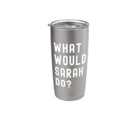 ¿Qué haría Sarah? Vaso térmico de acero inoxidable de doble pared