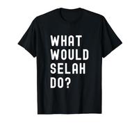 ¿Qué haría Selah? Camiseta gráfica económica, Hombre, Negro, M