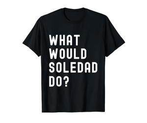 ¿Qué haría Soledad? Camiseta gráfica económica, Hombre, Negro, M
