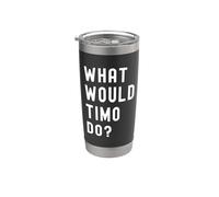 ¿Qué haría Timo? Vaso térmico de acero inoxidable de doble pared