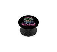 Qué Hermoso día Respetar los pronombres ajenos LGBT PopSockets PopGrip Adhesivo