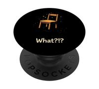 ¡¿Qué?! Humor Absurdo Minimalismo Silla Flotante Surrealista PopSockets PopGrip Adhesivo