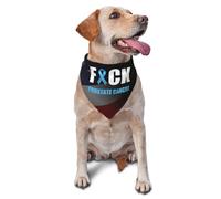 Que Le Den Al Lazo Azul De Concientización sobre El Cáncer De Próstata Pañuelos para Perros Personalizada Pañuelo Triangular para Mascotas Ajuste Regulable Pañuelo para Perros Y Gatos