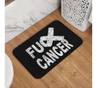 Que Le Jodan Al Cáncer con Un Lazo para Concienciar. Alfombra Interior Resistente Alfombra Entrada Interior Fino Felpudo Entrada Casa para Oficina Pasillo Cocina 60X40Cm