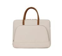 Que Lleva Bolso Blanquecino for Ordenador portátil de Tela Oxford, maletín Viajero Simple con asa(Medio)