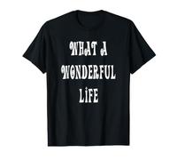 Qué Maravillosa Vida Camiseta gráfica económica
