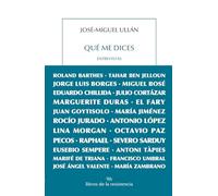 Qué me dices: Entrevistas: 37 (PARALAJES)