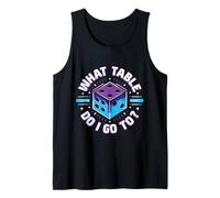 ¿Qué Mesa voy a Funny Bunco Game Night Bunco Player Camiseta sin Mangas