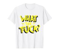 Que Mierda Camiseta gráfica económica, Hombre, Blanco, S