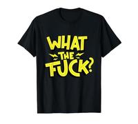 Que Mierda Camiseta gráfica económica, Hombre, Negro, XL
