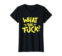 Que Mierda Camiseta gráfica económica, Mujer, Negro, S