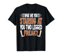 ¿Qué Miras Bicho De Dos Piernas? Sarcasmo Firme Camiseta