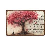 Qué Mundo Tan Maravilloso Con Árboles De Rosas Verdes Y Rojas Estéticas Letrero De Metal Letrero De Estaño Divertidos Cartel De Chapa Para Habitación Pub Cueva 20X30cm