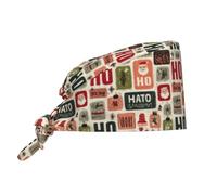 ¡Qué Navidad Tan Divertida! Mujer Hombre Sombrero Ligero Bandana Transpirable Gorros Cocinero para Restaurante Cafetería Panaderías