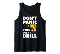 Que no Cunda el Pánico Solo un Simulacro - Humor Manitas Camiseta sin Mangas
