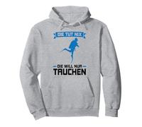 Que no Hace Nada Que sólo Quiere Buceo buceador Sudadera con Capucha
