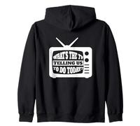 ¿Qué Nos Dice la televisión Que hagamos Hoy? Media TV Internet Sudadera con Capucha
