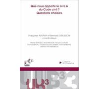 Que nous apporte le livre 6 ?: Questions choisies