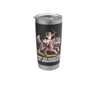 Que nuestras hijas sean ingobernables feminista papá mamá lobo Vaso térmico de acero inoxidable de doble pared