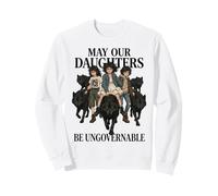 Que Nuestras Hijas Sean Mujeres Lobo Feministas Sudadera