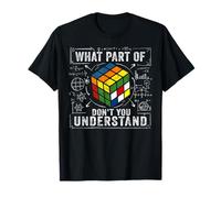 ¿Qué Parte de Don't You Understand Funny Puzzle Cube Math Camiseta