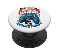 ¿Qué Parte de no Ahora Estoy Jugando No Molestar a un Jugador Divertido PopSockets PopGrip Adhesivo