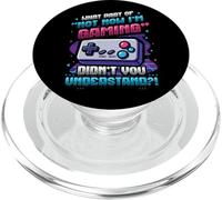 ¿Qué Parte de no Ahora Estoy Jugando No Molestar a un Jugador Divertido PopSockets PopGrip para MagSafe