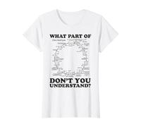 ¿Qué Parte de no entiendes - Bioquímica Ciclo de Krebs Camiseta gráfica económica, Mujer, Blanco, XS