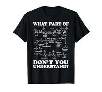 ¿Qué Parte de no entiendes - glucólisis bioquímica Camiseta gráfica económica, Hombre, Negro, XL