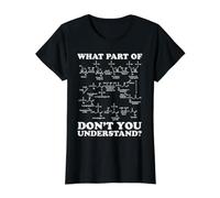 ¿Qué Parte de no entiendes - glucólisis bioquímica Camiseta gráfica económica, Mujer, Negro, M