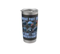¿Qué parte de no entiendes? Vaso térmico de acero inoxidable de doble pared