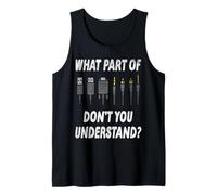 Qué Parte no entiendes Ingeniero de Sonido Divertido Camiseta sin Mangas