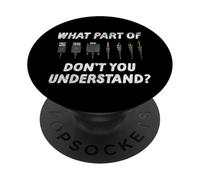 Qué Parte no entiendes Ingeniero de Sonido Divertido PopSockets PopGrip Adhesivo