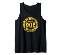 Qué Pasa Doe Detroit | Michigan Angustiado Camiseta sin Mangas