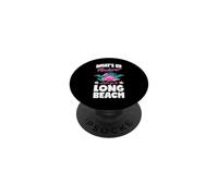 ¿Qué Pasa Flockers Vamos a Long Beach California PopSockets PopGrip Adhesivo