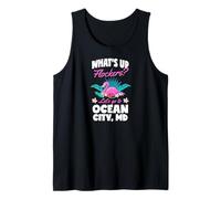 ¿Qué Pasa Flockers Vamos a Ocean City Maryland Flamingo Camiseta sin Mangas