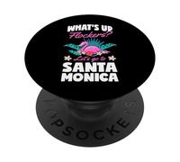 ¿Qué Pasa Flockers Vamos a Santa Mónica Flamingo Love PopSockets PopGrip Adhesivo