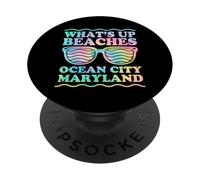 Qué Pasa Playas Ocean City Maryland Coincidencia Ocean City PopSockets PopGrip Adhesivo