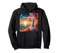¿Qué pasa si no soy lo suficientemente tonto? Silly Goose reflexiona Autoestima Sudadera con Capucha