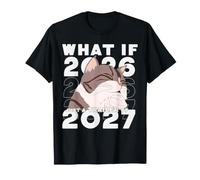 ¿Qué pasaría si 2026 Fuera Solo un Trailer para 2027? Meme de Gato Divertido Camiseta