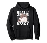 ¿Qué pasaría si 2026 Fuera Solo un Trailer para 2027? Meme de Gato Divertido Sudadera con Capucha