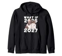 ¿Qué pasaría si 2026 Fuera Solo un Trailer para 2027? Meme de Gato Divertido Sudadera con Capucha